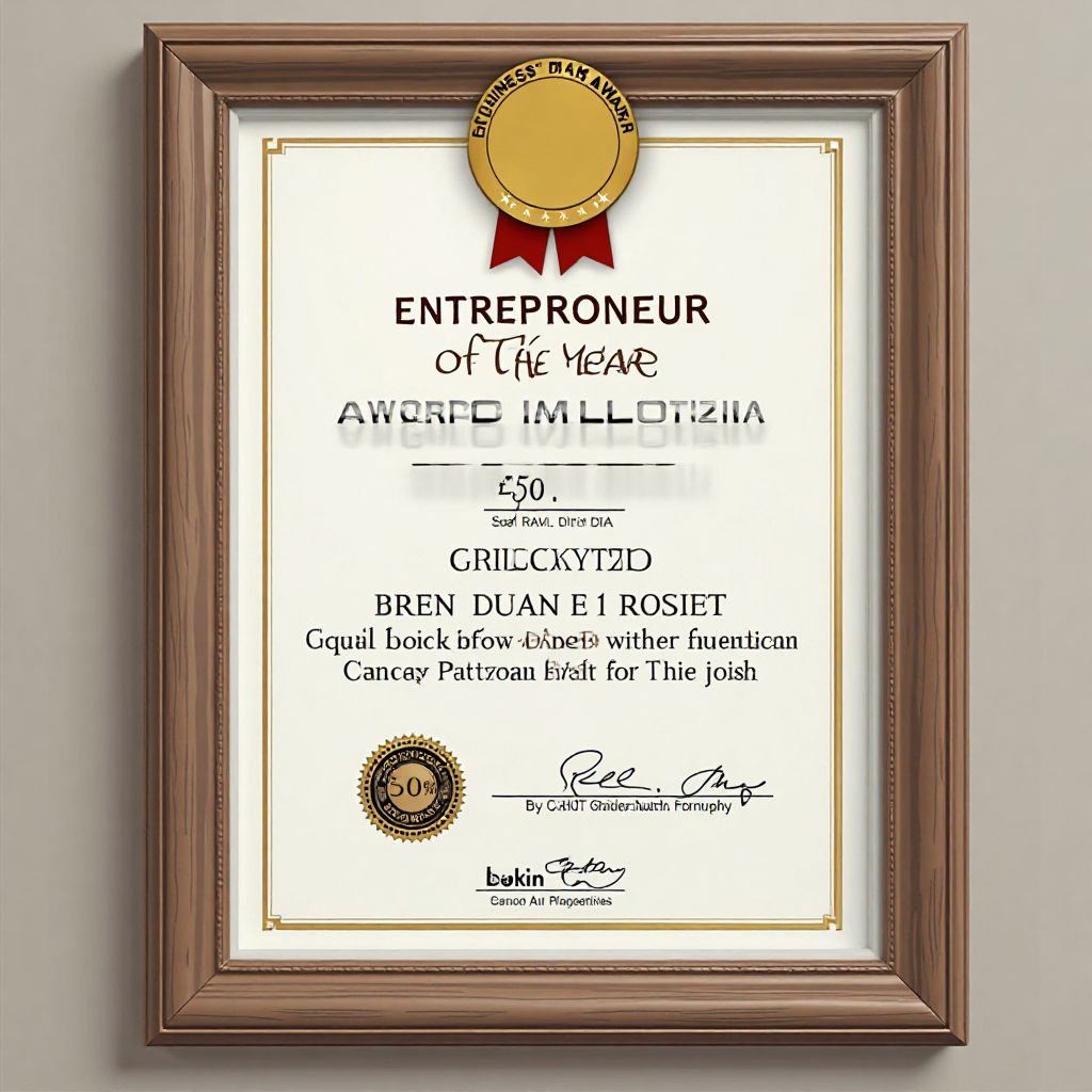 Reconocimiento Emprendedor del Año